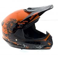 Шлем HELMET мод.107 оранжевый с черным глянец ( L размер)